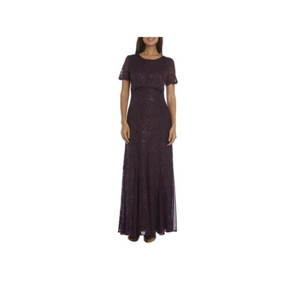 R & M Richards Embellished Evening Gown-Petites New With Tags Size 6P